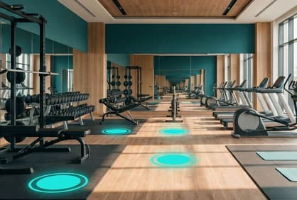 Spor salonu hotspot ve üyelik değeri sahnesi
